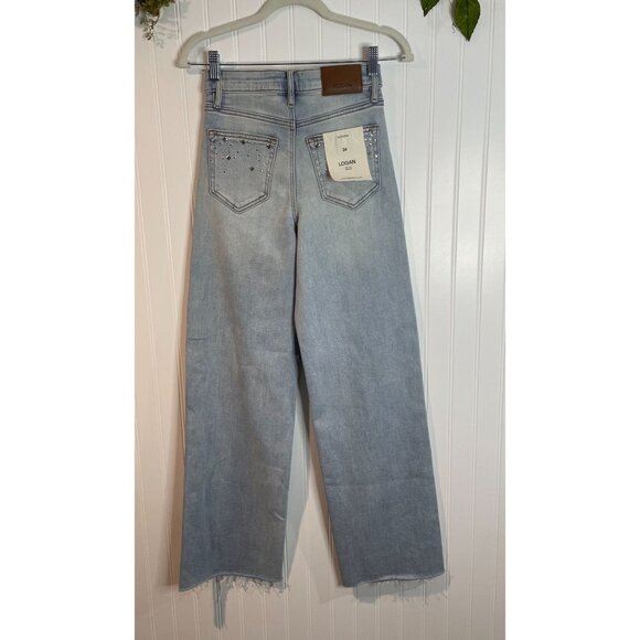 Hidden Logan High-Rise Dad Jeans Size 24 With Rhinestone - Picture 7 of 16